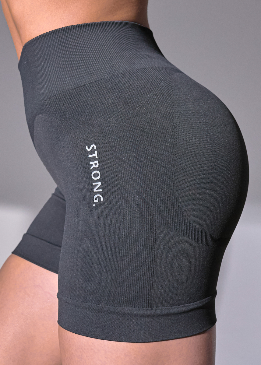 Spodenki Bezszwowe Second Skin, Push Up (Deep Graphite)