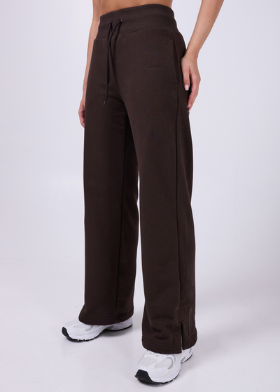 Spodnie Dresowe Z Szeroką Nogawką (DARK CHOCOLATE)