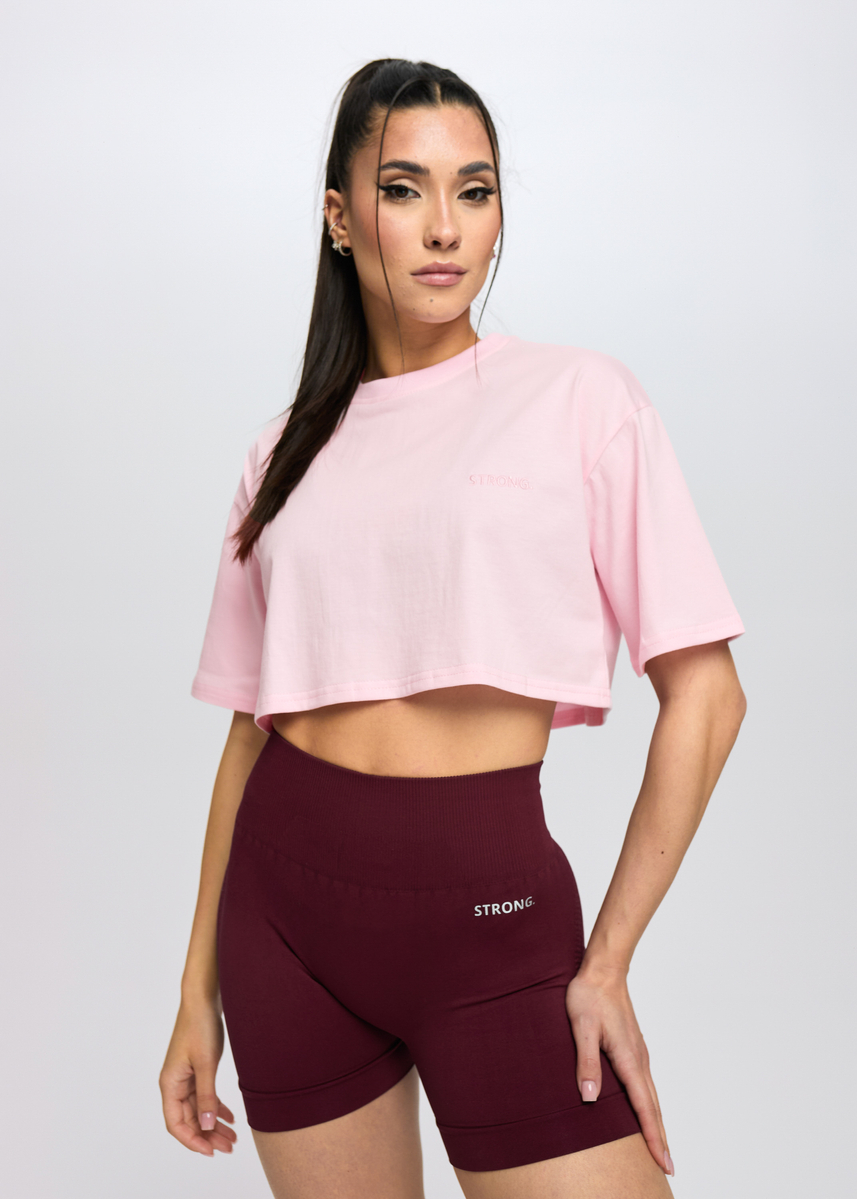 CROP - T-shirt (Pink)