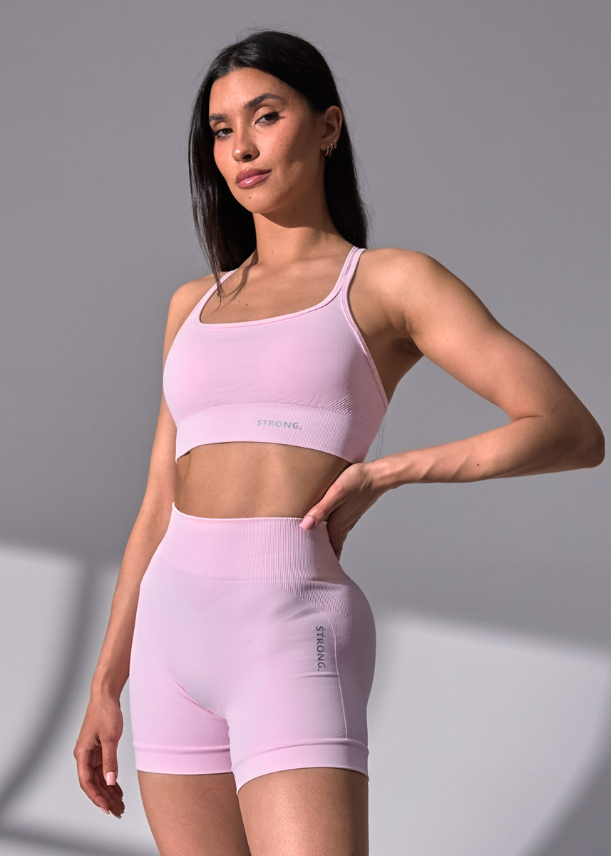 Bezszwowy Top Z Miseczkami Second Skin (Pink)