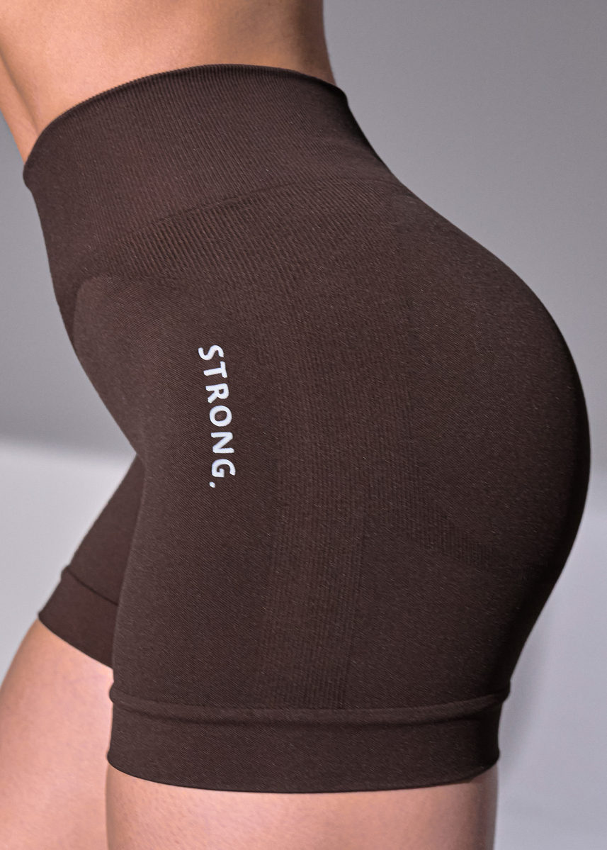 Spodenki Bezszwowe Second Skin, Push Up (Chocolate)