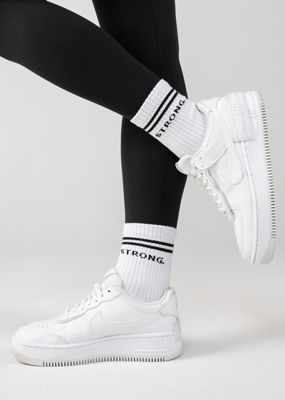 90's Socks White