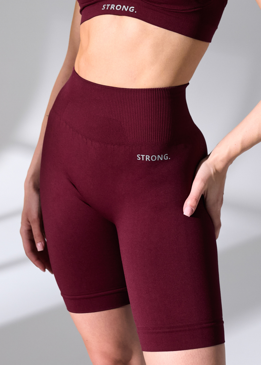 Bikery Bezszwowe FLEX, Push Up  (Burgundy)