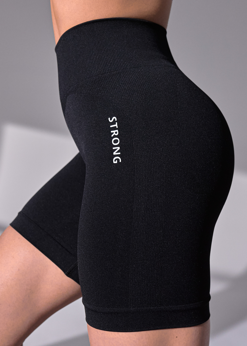 Bikery Bezszwowe Second Skin, Push Up (Black)